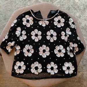 ASOS Cropped Sequin Top